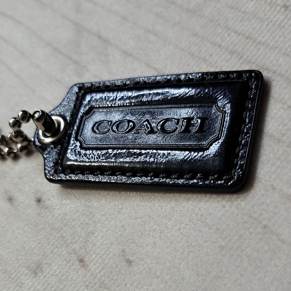 Coach Black Bag Tag